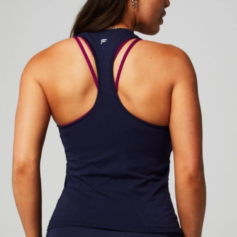 Fabletics Feather Tech+ Racerback Tank Deep Navy - Picture 3 of 3
